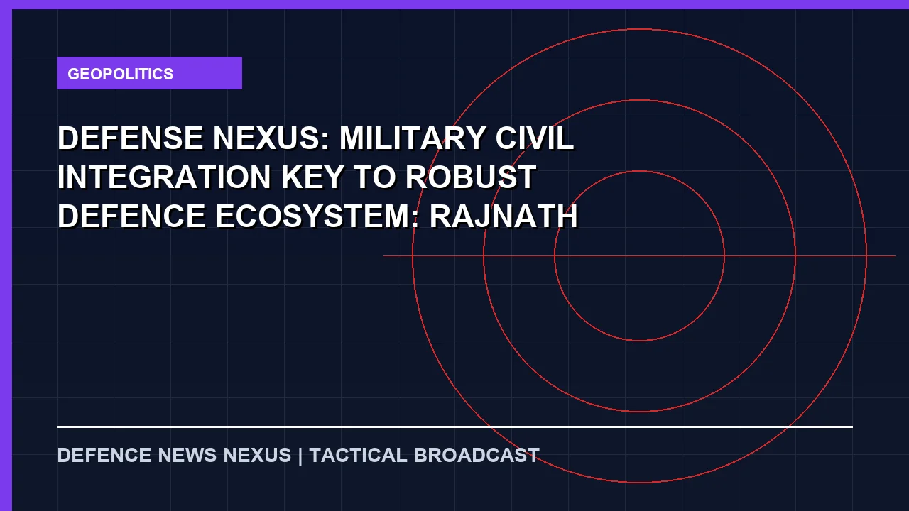 Featured image for Defense Nexus: Military-Civil Integration Key To Robust Defence Ecosystem: Rajnath Singh