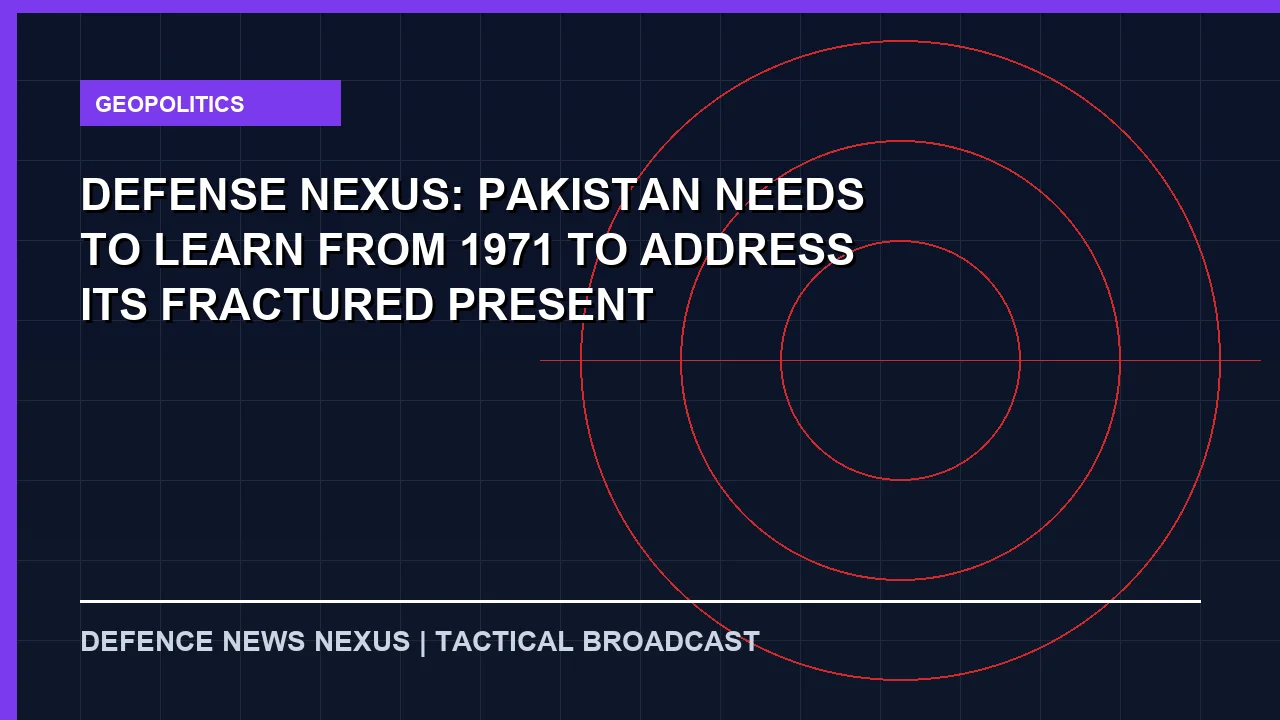 Featured image for Defense Nexus: Pakistan needs to learn from 1971 to address its fractured present