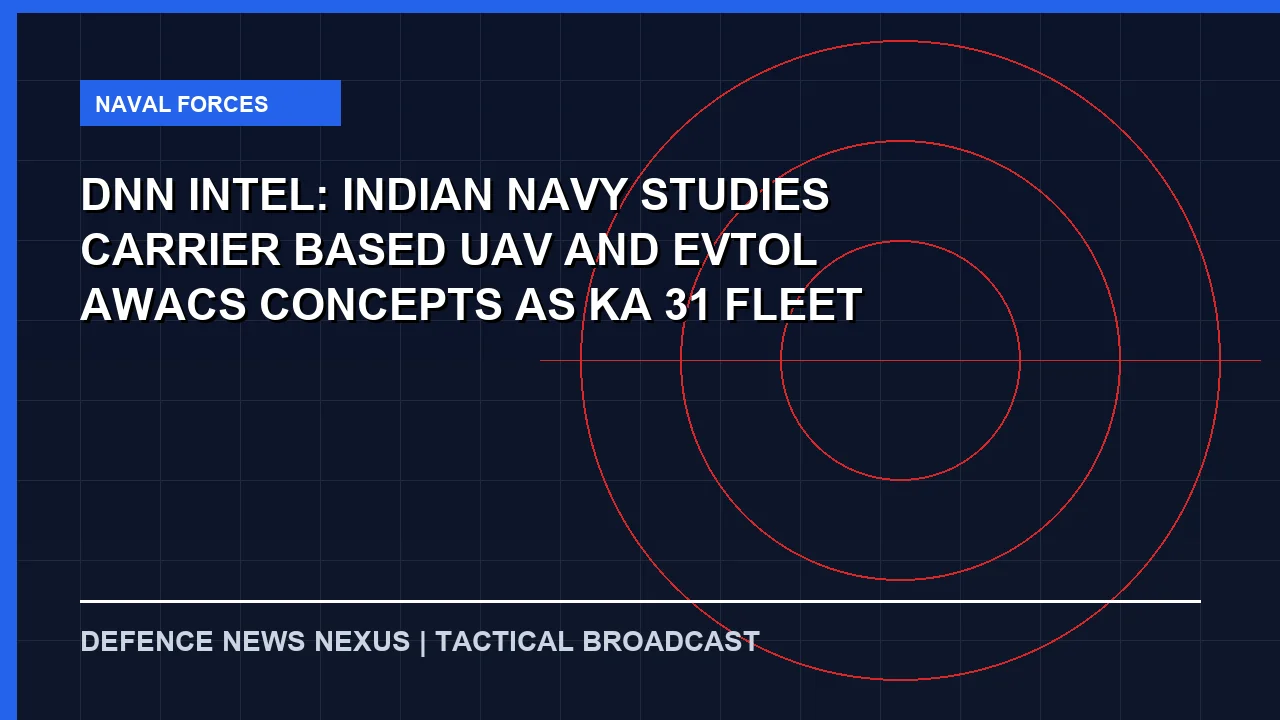 Featured image for DNN Intel: Indian Navy Studies Carrier-Based UAV and eVTOL AWACS Concepts as Ka-31 Fleet Ages