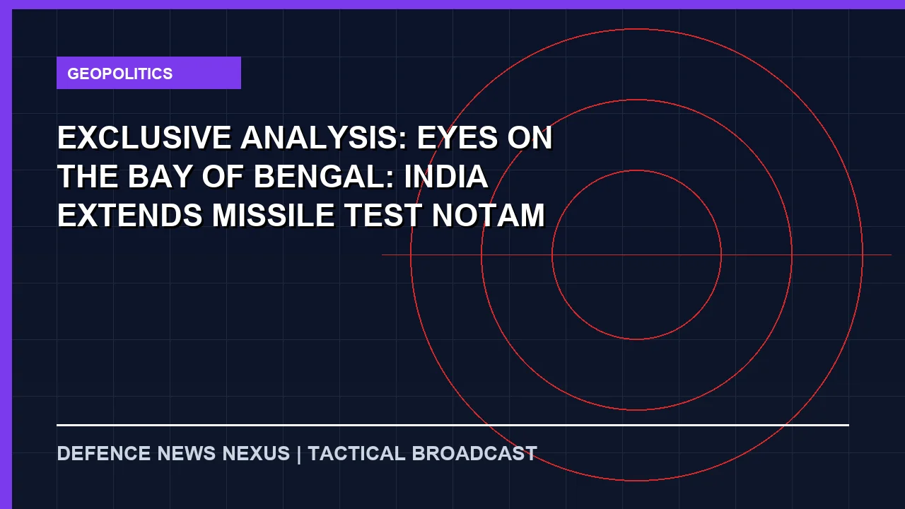Featured image for Exclusive Analysis: Eyes on the Bay of Bengal: India Extends Missile Test NOTAM Range to Massive 3,760 Km Ahead of August 6–7 Trials