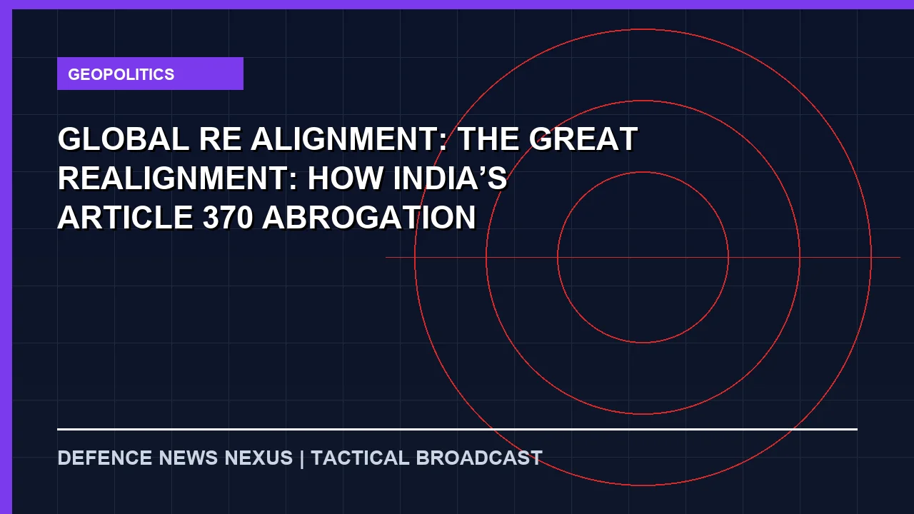 Featured image for Global Re-alignment: The Great Realignment: How India’s Article 370 Abrogation ‘Mainstreamed’ Kashmir and Sparked Backlash in PoK, Pakistani Analyst