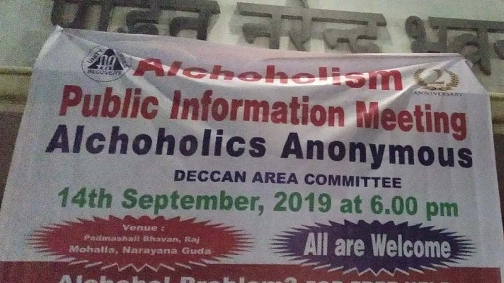 Hyderabad Based Private Firm'S Breakthrough In India'S Hypersonic Glide Vehicle Programme - Alcoholics Anonymous meeting poster at Hyderabad, Telangana