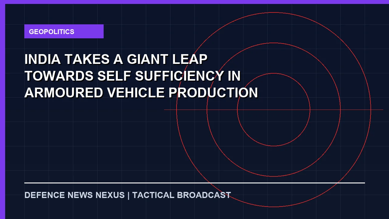 Featured image for India Takes a Giant Leap Towards Self-Sufficiency in Armoured Vehicle Production