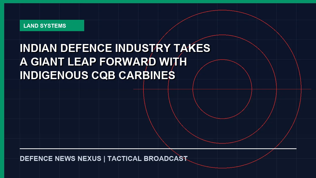 Featured image for Indian Defence Industry Takes a Giant Leap Forward with Indigenous CQB Carbines