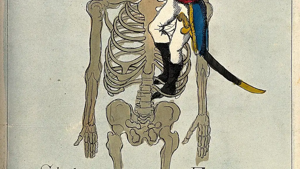 India's Unfulfilled Aerospace Ambition: A Lesson in the Power of Propulsion - Napoléon climbing a headless skeleton trying to reach an una Wellcome V0011313