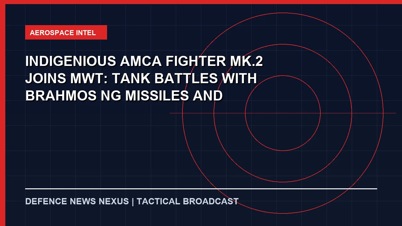 Featured image for Indigenious AMCA Fighter Mk.2 Joins MWT: Tank Battles With BrahMos-NG Missiles and Enhanced Stealth