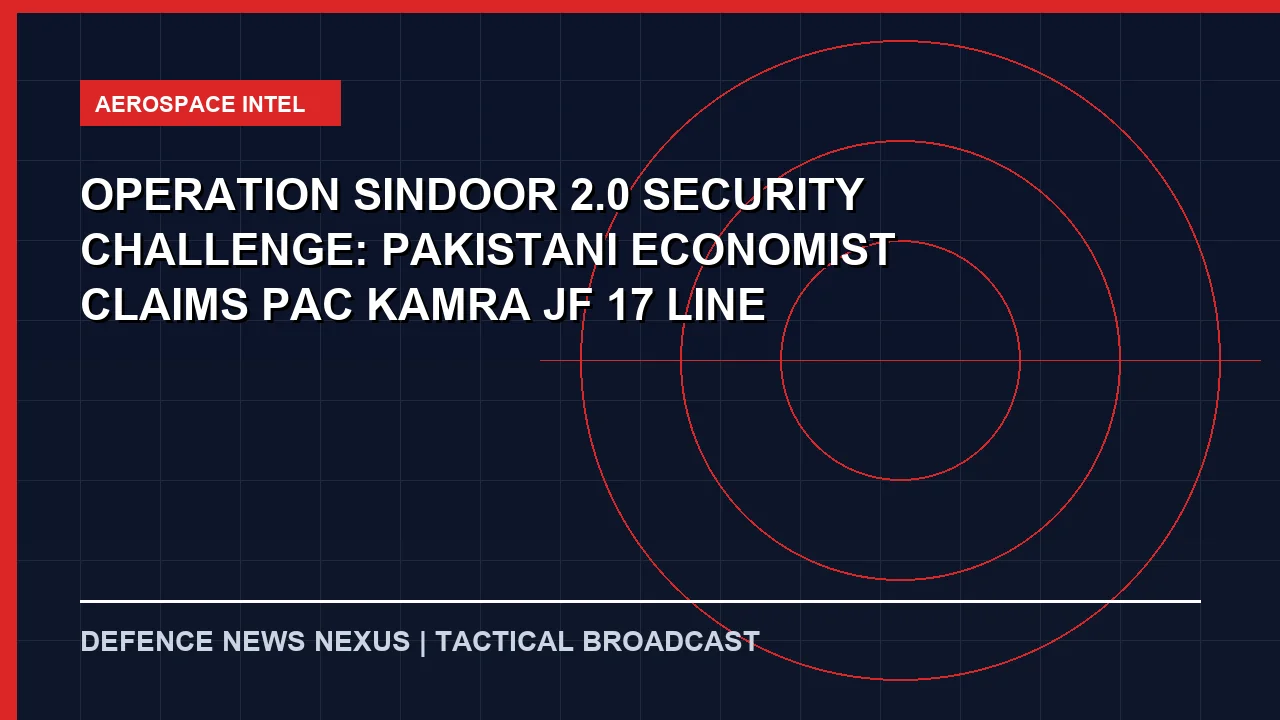 Featured image for Operation Sindoor 2.0 Security Challenge: Pakistani Economist Claims PAC Kamra JF-17 Line Could Be Targeted