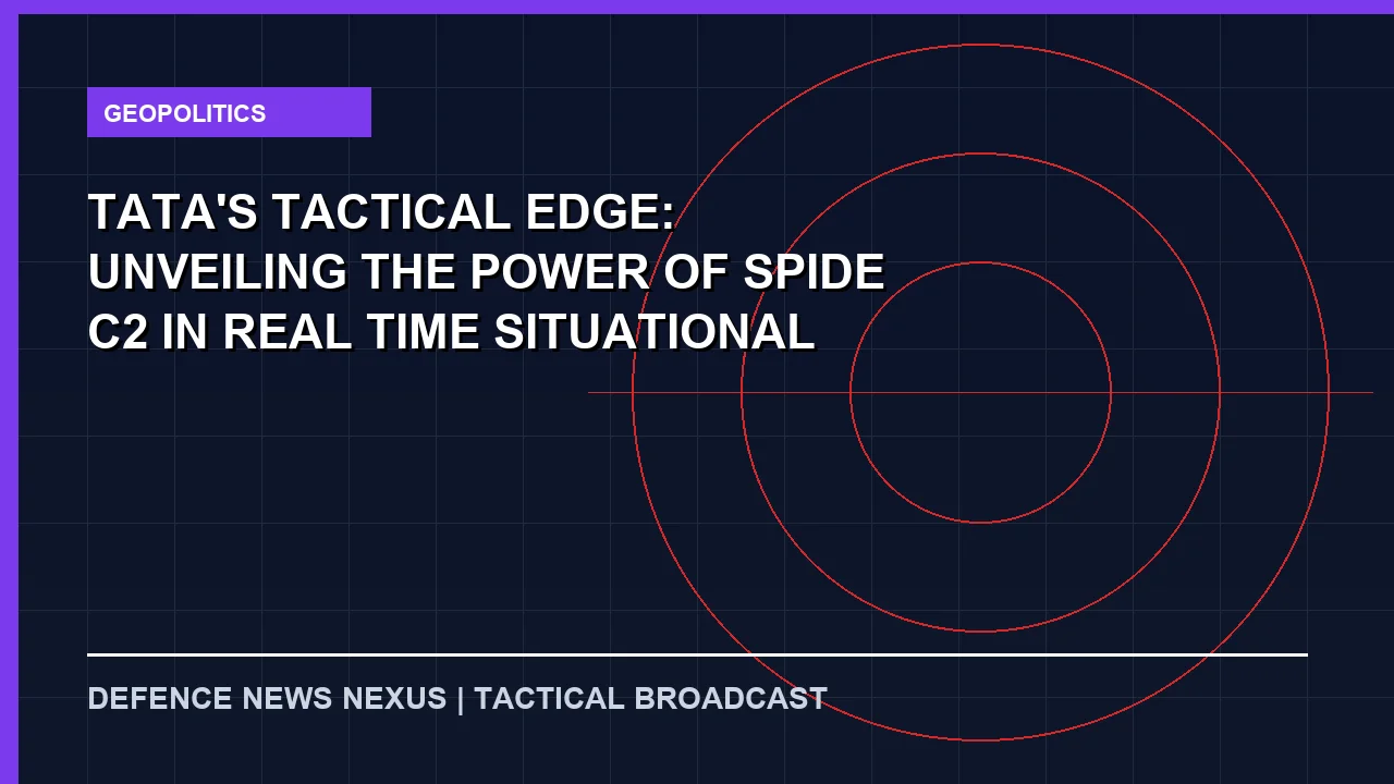 Featured image for Tata's Tactical Edge: Unveiling the Power of SPIDE C2 in Real-Time Situational Awareness
